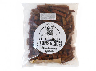 Сухарики с крабом: Деревенские гренки с аджикой