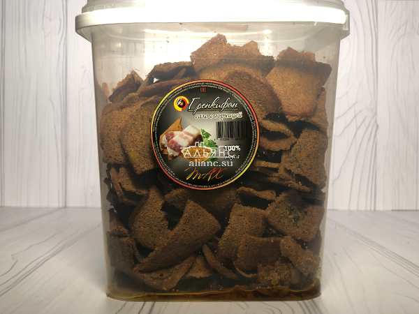 Ржаные гренки со вкусом сала с горчицей в Новом Уренгое