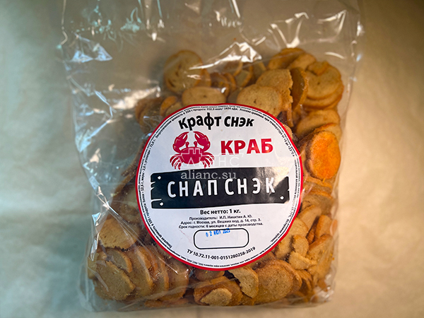 Снапсы ПШЕНИЧНЫЕ "Краб" в Новом Уренгое