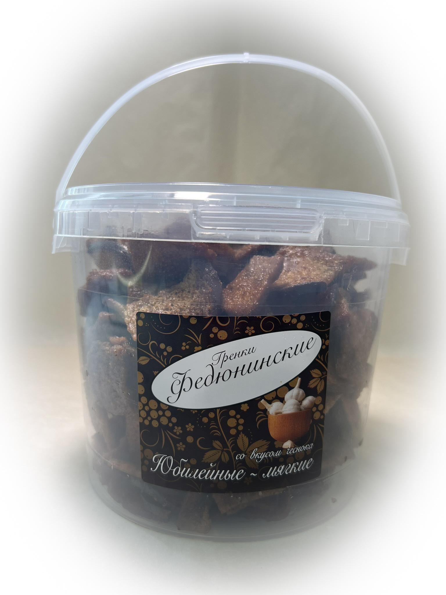 Гренки "ФЕДЮНИНСКИЕ" "Чеснок" (ведро 900 гр.) в Новом Уренгое