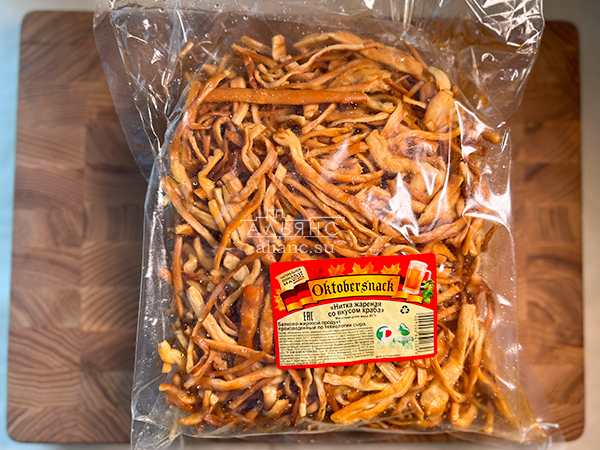 Нитка ЖАРЕНАЯ "Краб" Oktobtersnak 1 кг (сырный продукт) в Новом Уренгое