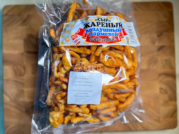 Жареный сыр "ВКУСНЯШКА" со вкусом пармезан (500 гр) в Новом Уренгое