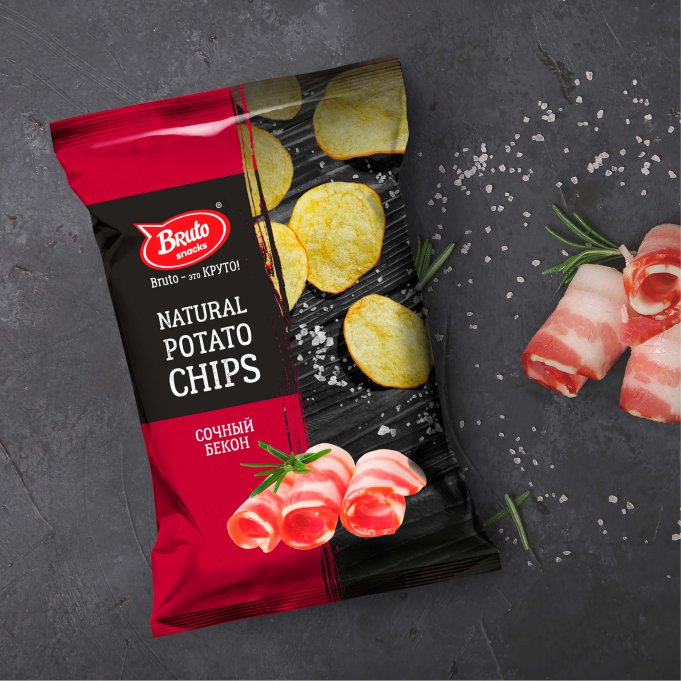 Картофель «Бруто» со вкусом бекона 70 гр. в Новом Уренгое